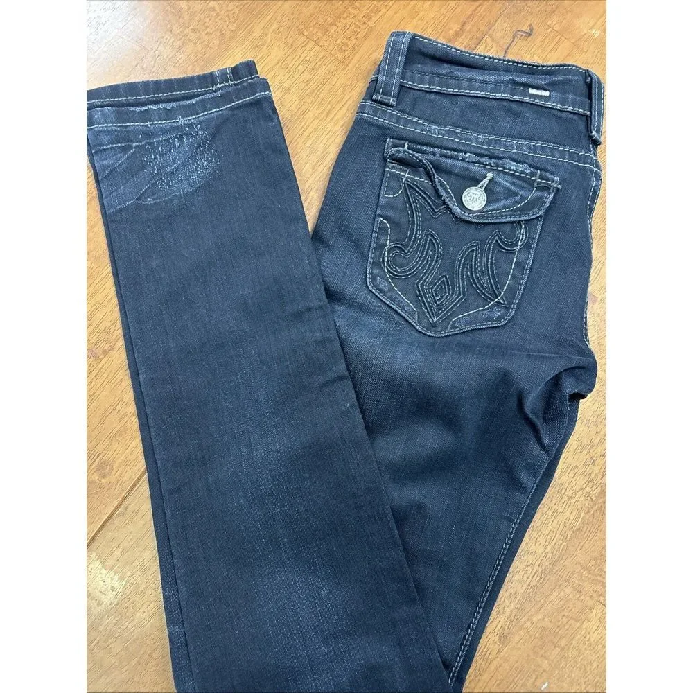 Mek Denim USA Jeans Men's Size 27/34 Geneva Cigarette Distressed